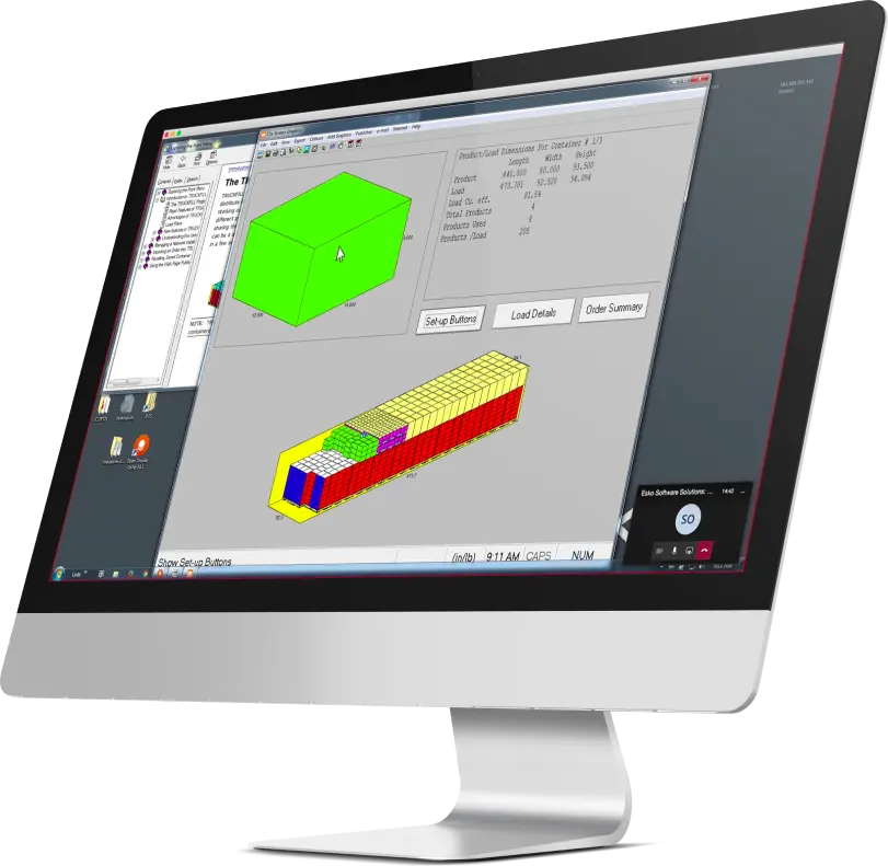 Photo of monitor displaying Cape Truckfill