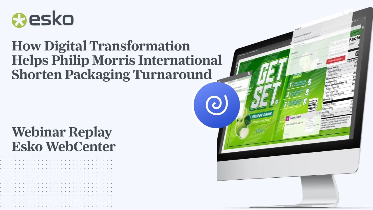 Thumbnail for the webinar replay titled, "How Digital Transformation Helps Philip Morris International Shorten Packaging Turnaround"