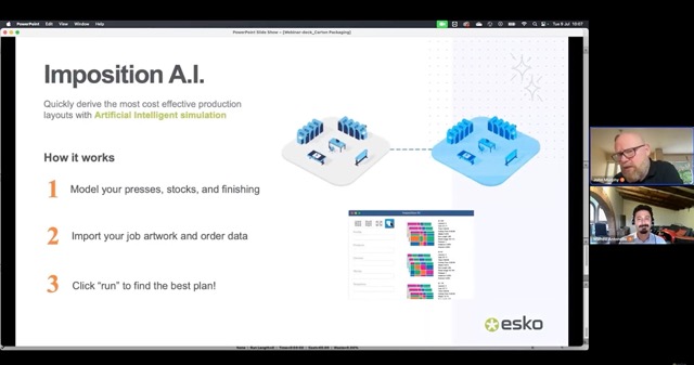 Imposition A.I. screenshot of how it works.
